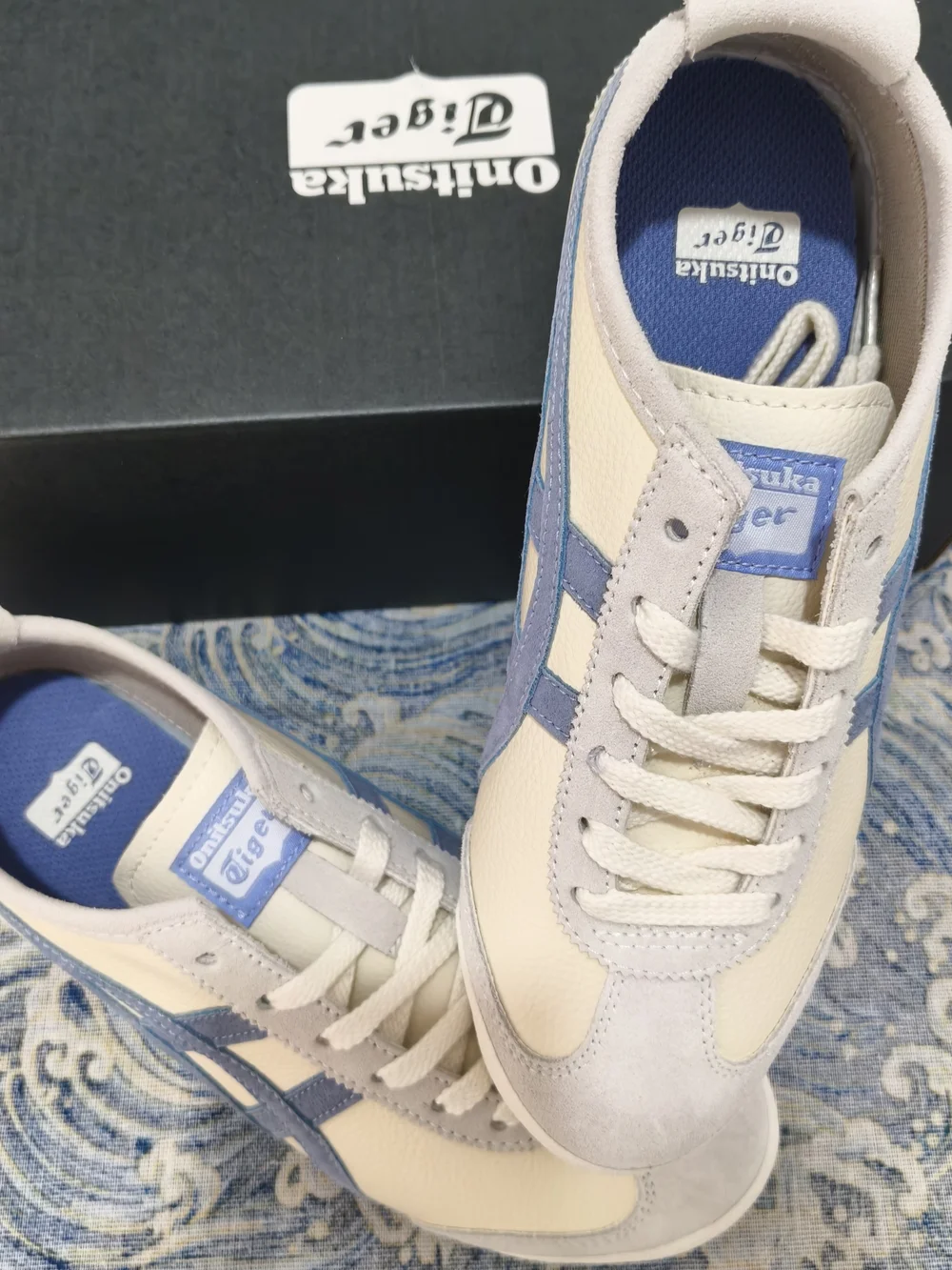 Onitsuka Tiger Mexico 66 Sneakers in Cream & Lavender